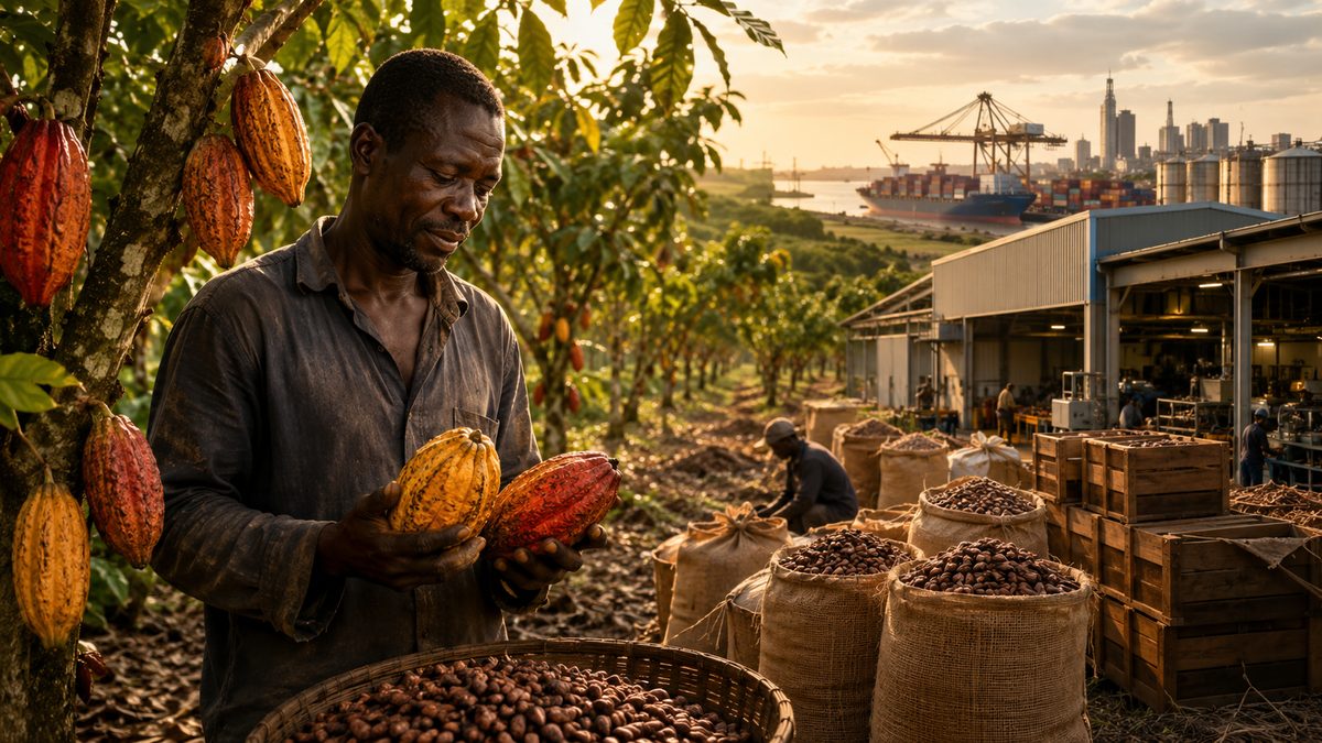 Africa grows the cocoa. Europe controls the rules. Who makes the money?