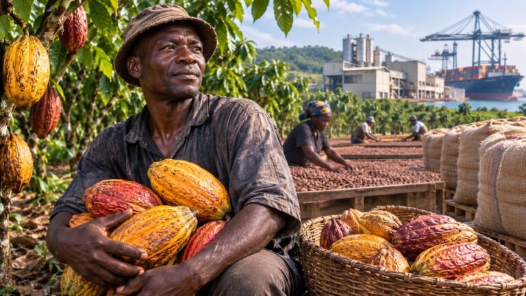Africa grows the cocoa. Europe controls the rules. Who makes the money?