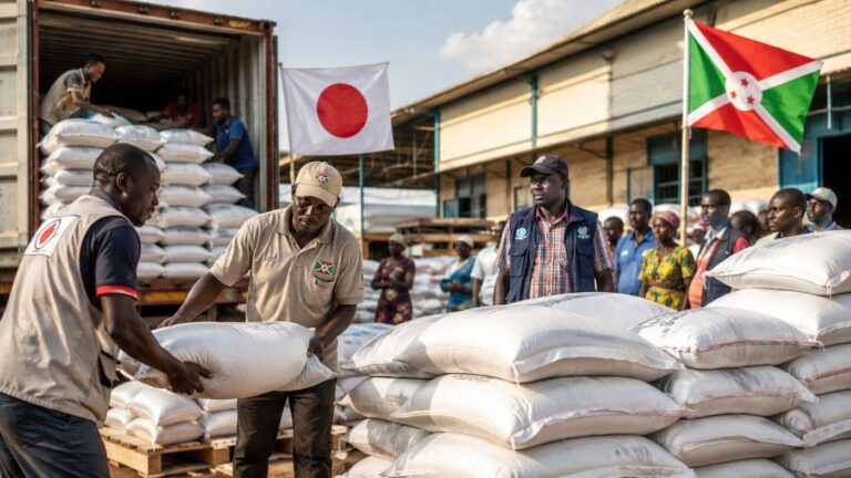 Japan sends 2,500 tonnes of rice to Burundi as food security takes centre stage